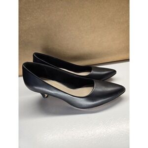 Clarks Women's 6.5 Linvale Jerica Black Leather Pumps With Box